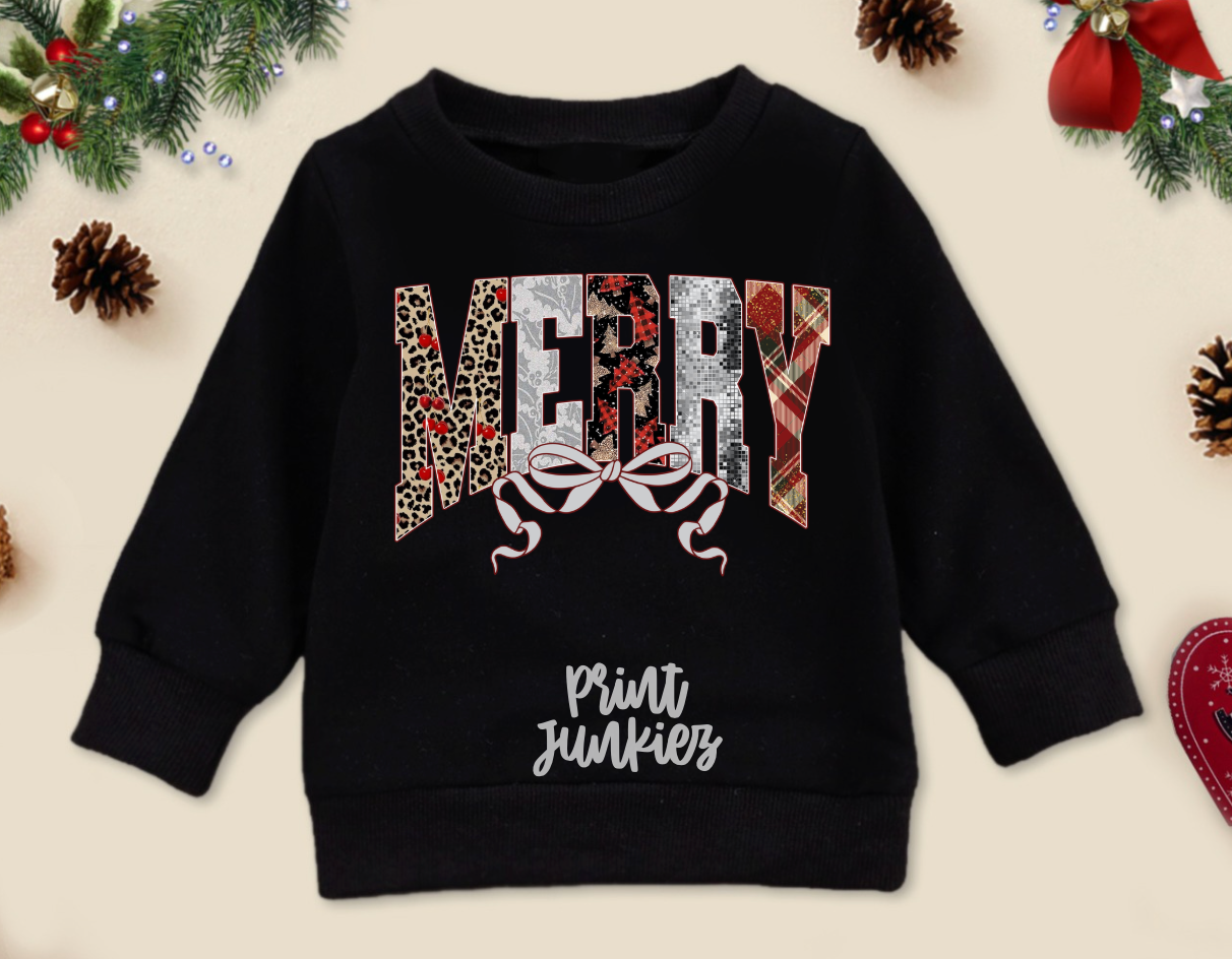 Merry Glam Bow - DTF