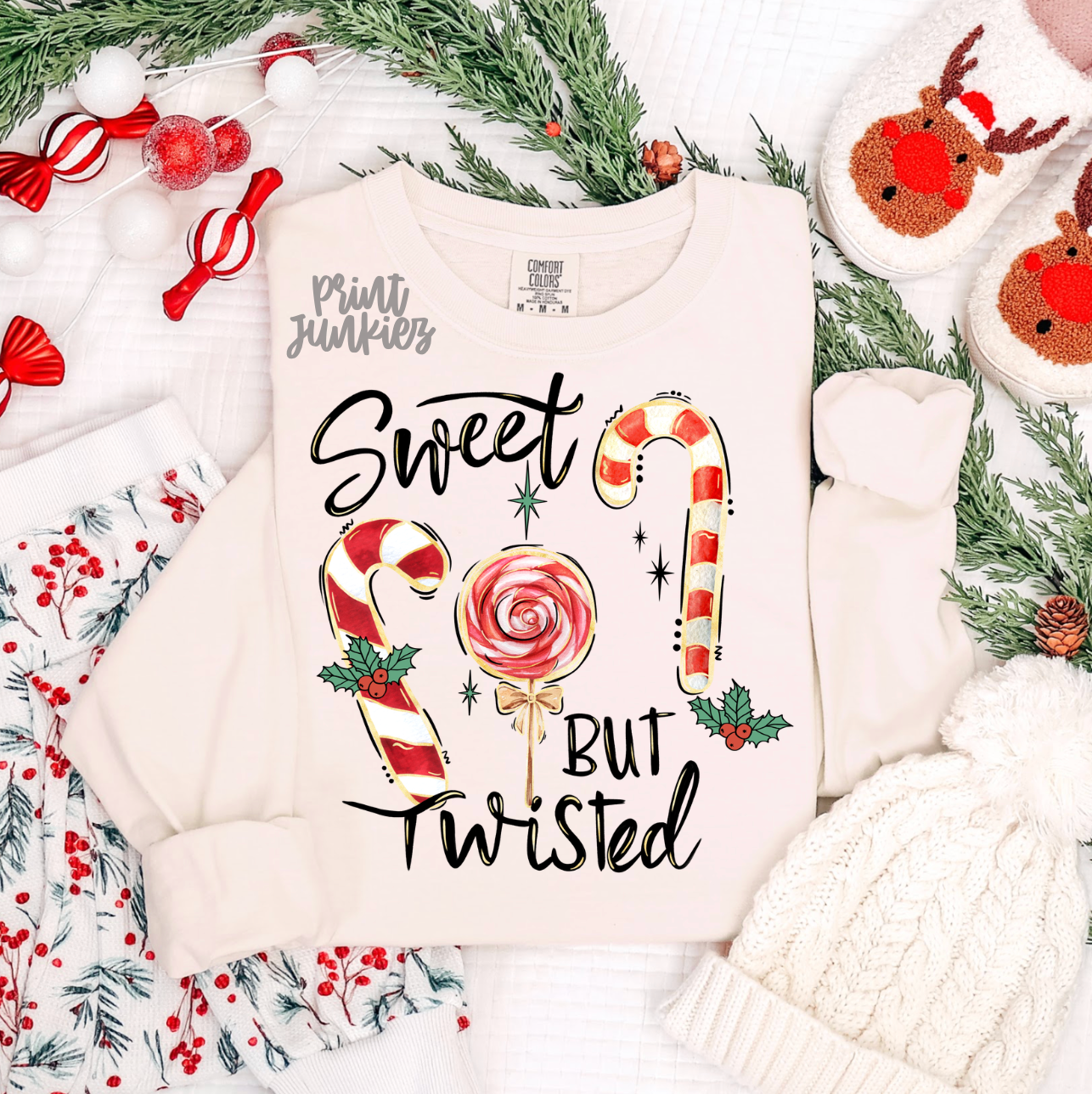 Sweet But Twisted Candy Canes - DTF