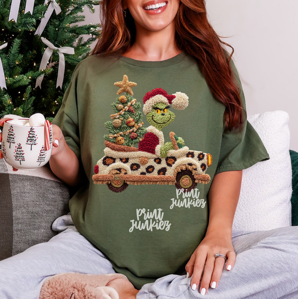 Leopard Yarn Car - DTF