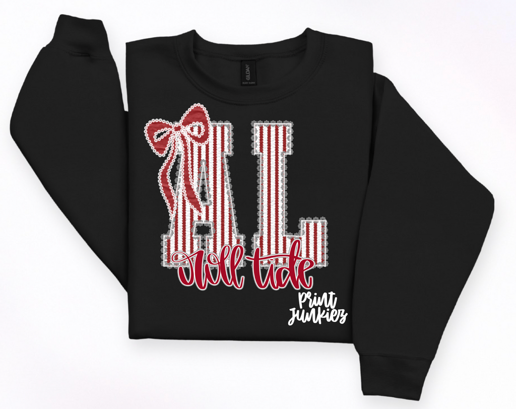 AL Roll Tide Seer Sucker- DIGITAL - DTF