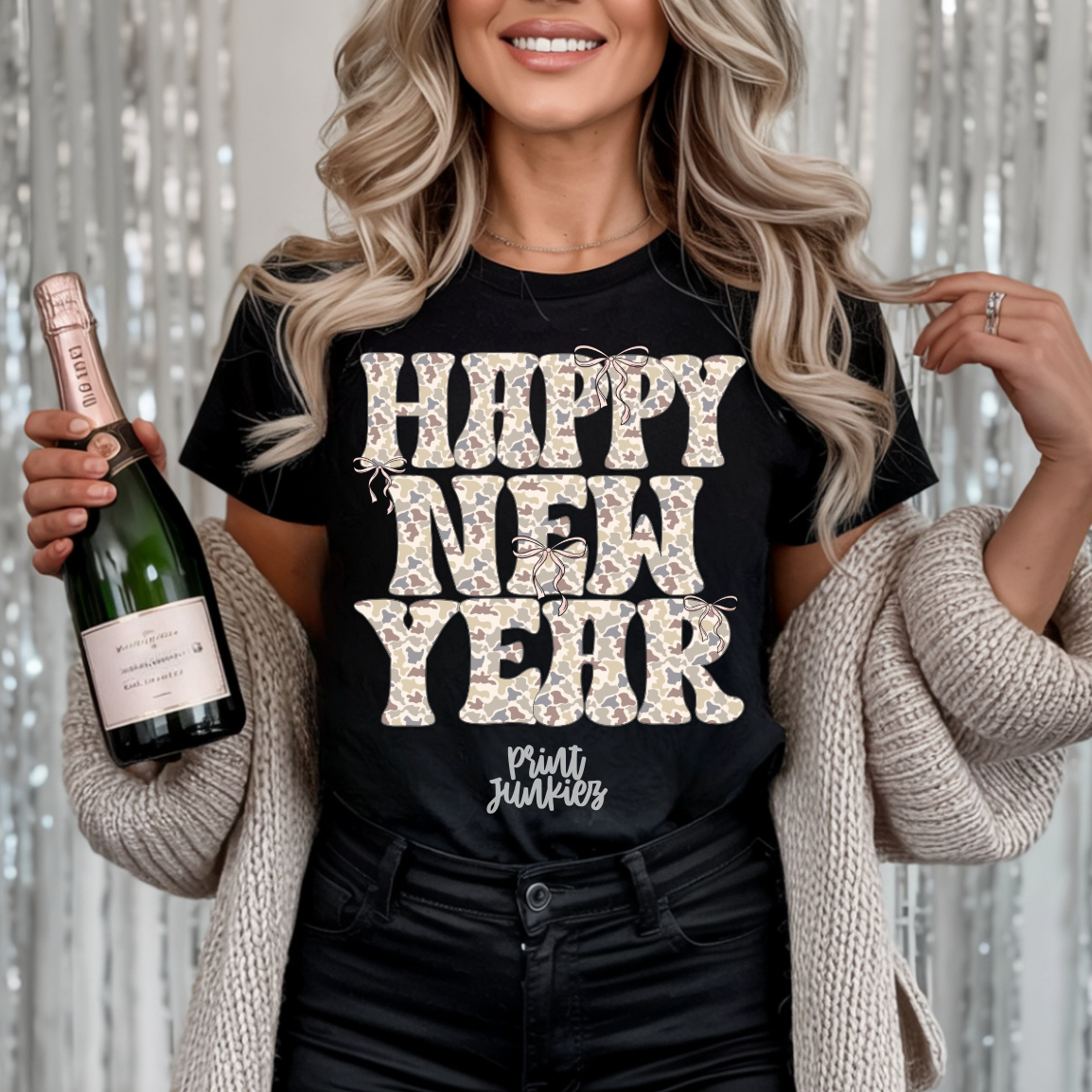 Happy New Year Camo - DTF