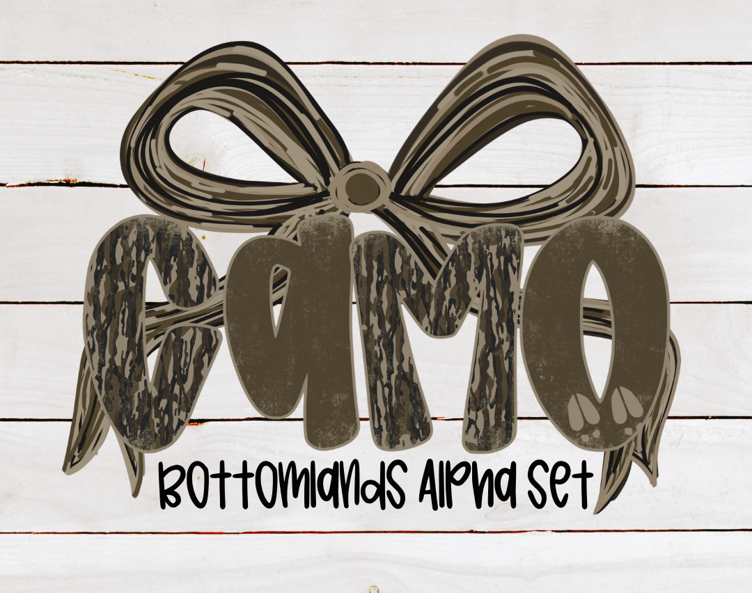 Bottomlands Camo Alpha Set - CUSTOM - DTF