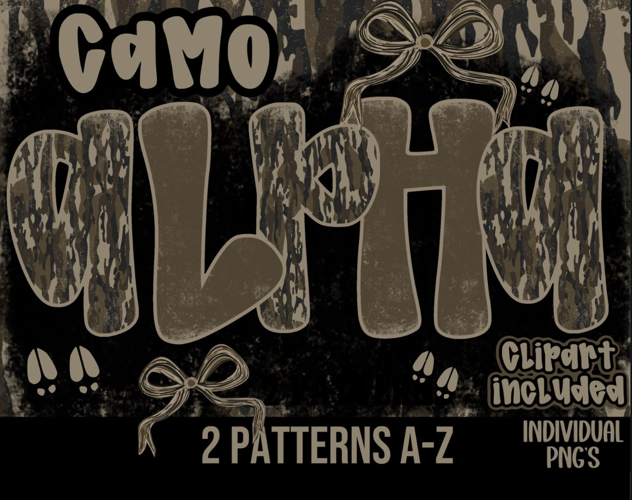 Bottomlands Camo Alpha Set - CUSTOM - DTF