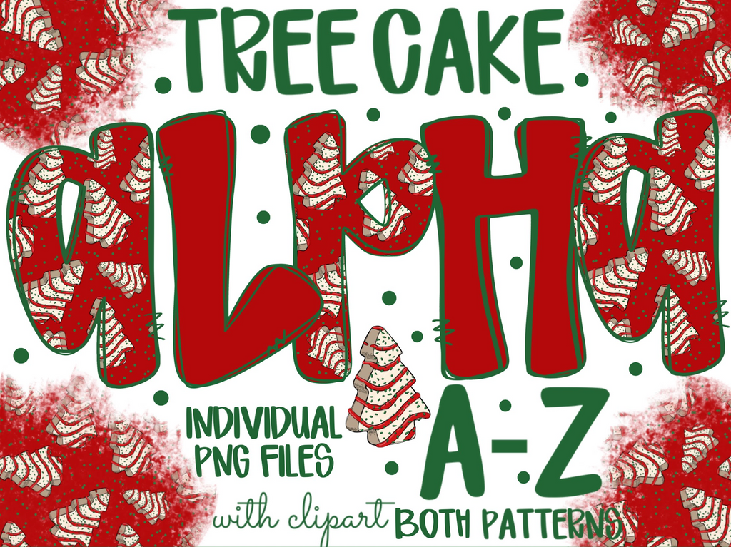 Christmas Tree Cake Alpha - CUSTOM - DTF