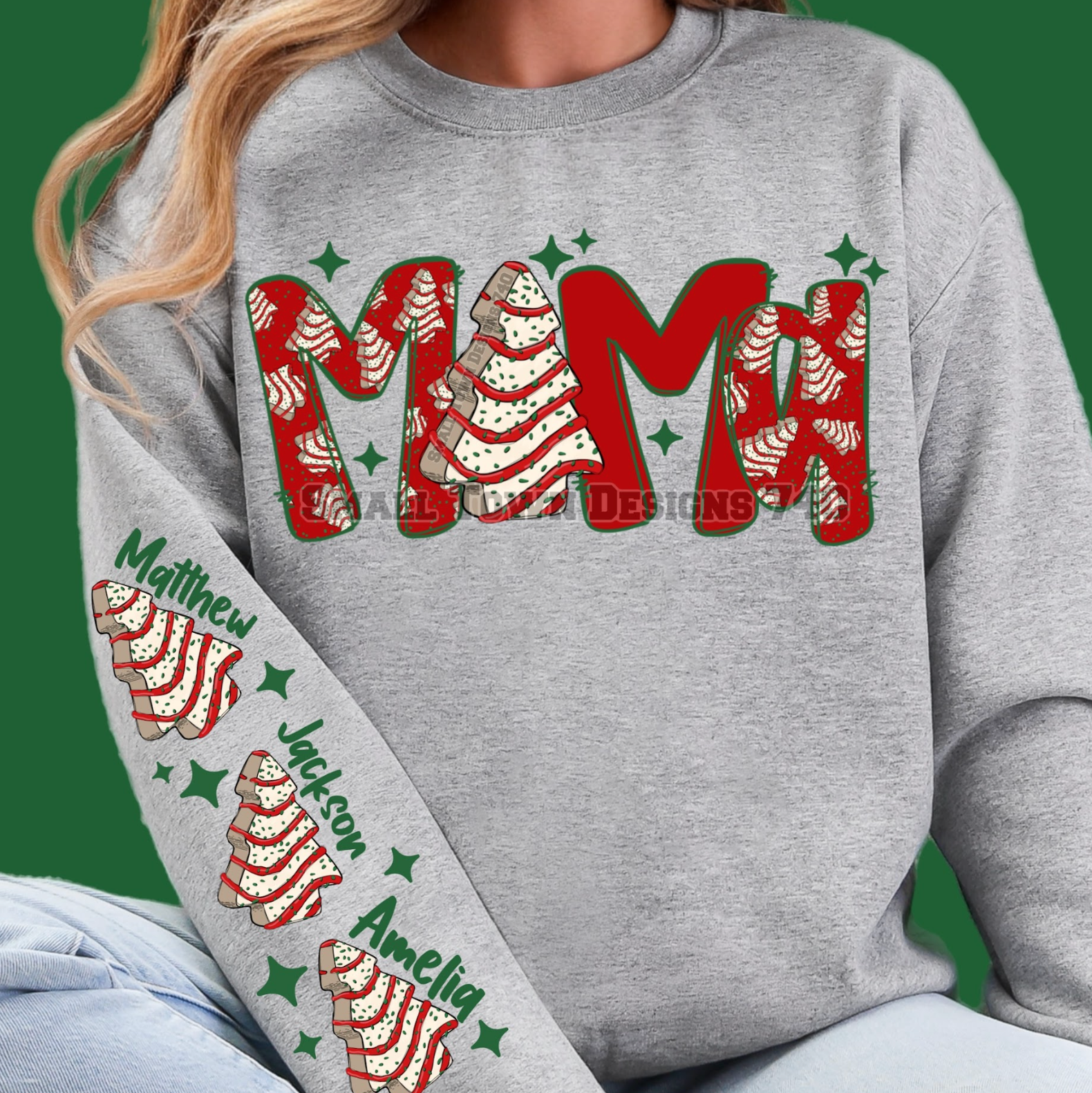 Christmas Tree Cake Alpha - CUSTOM - DTF