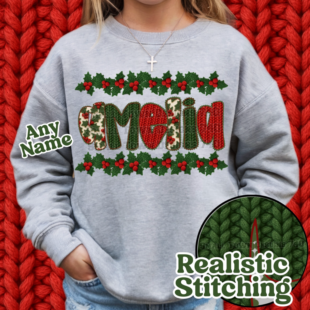 Crochet Holly Alpha - CUSTOM - DTF