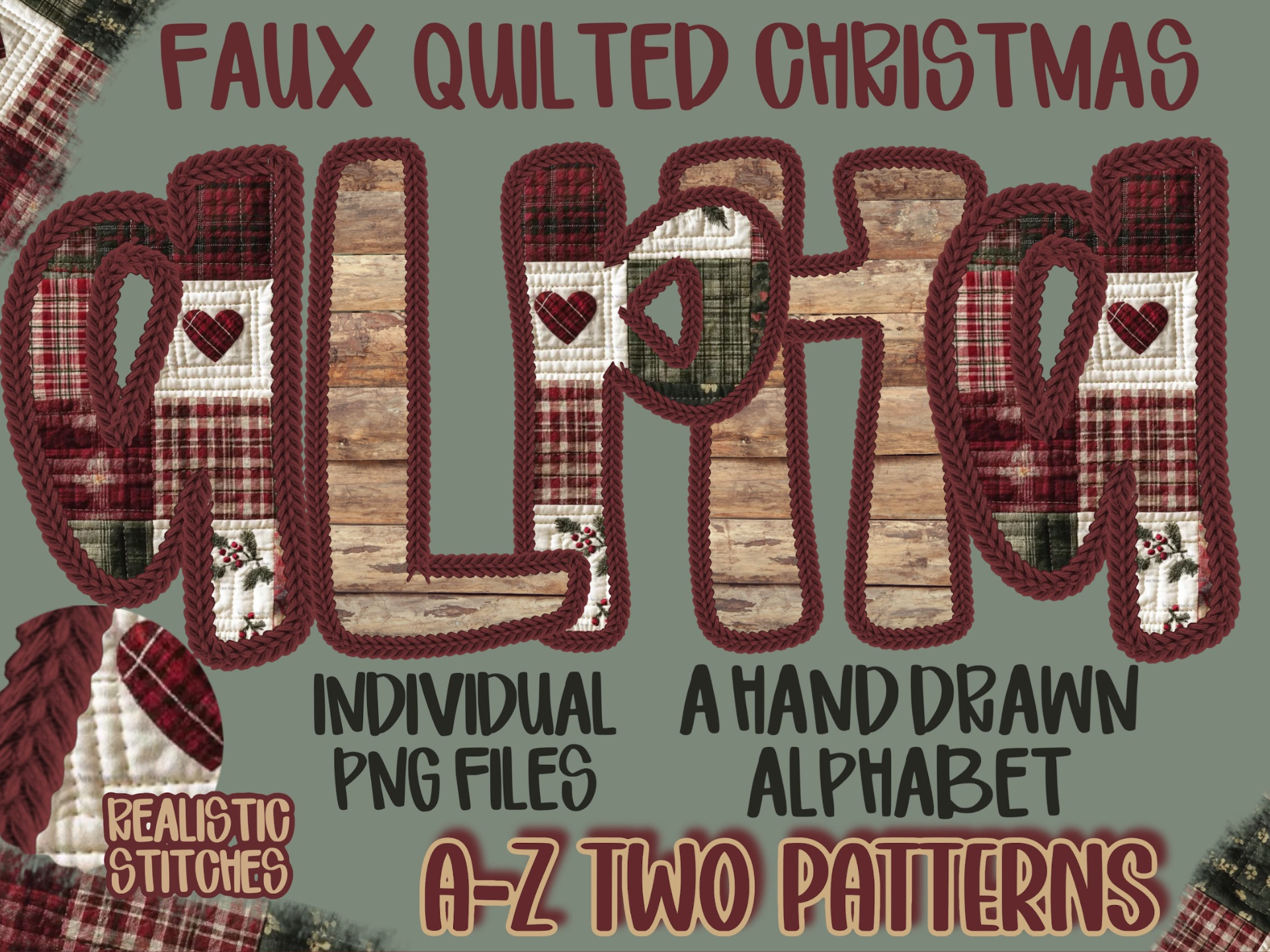 Faux Stitched Quilt - CUSTOM - DTF