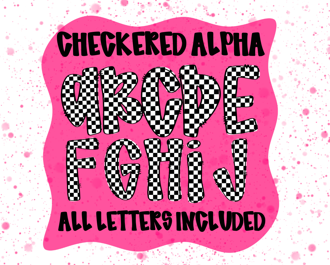 Checkered Alpha - CUSTOM - DTF