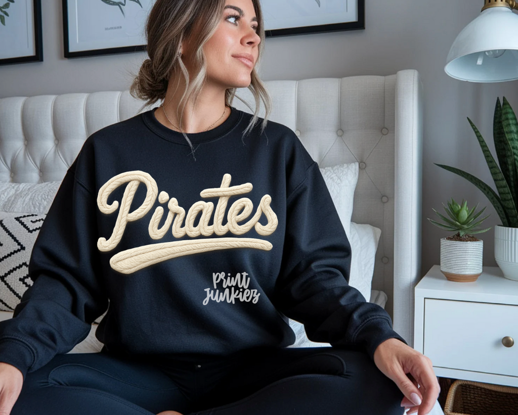 Pirates Faux Embroidery - DTF -