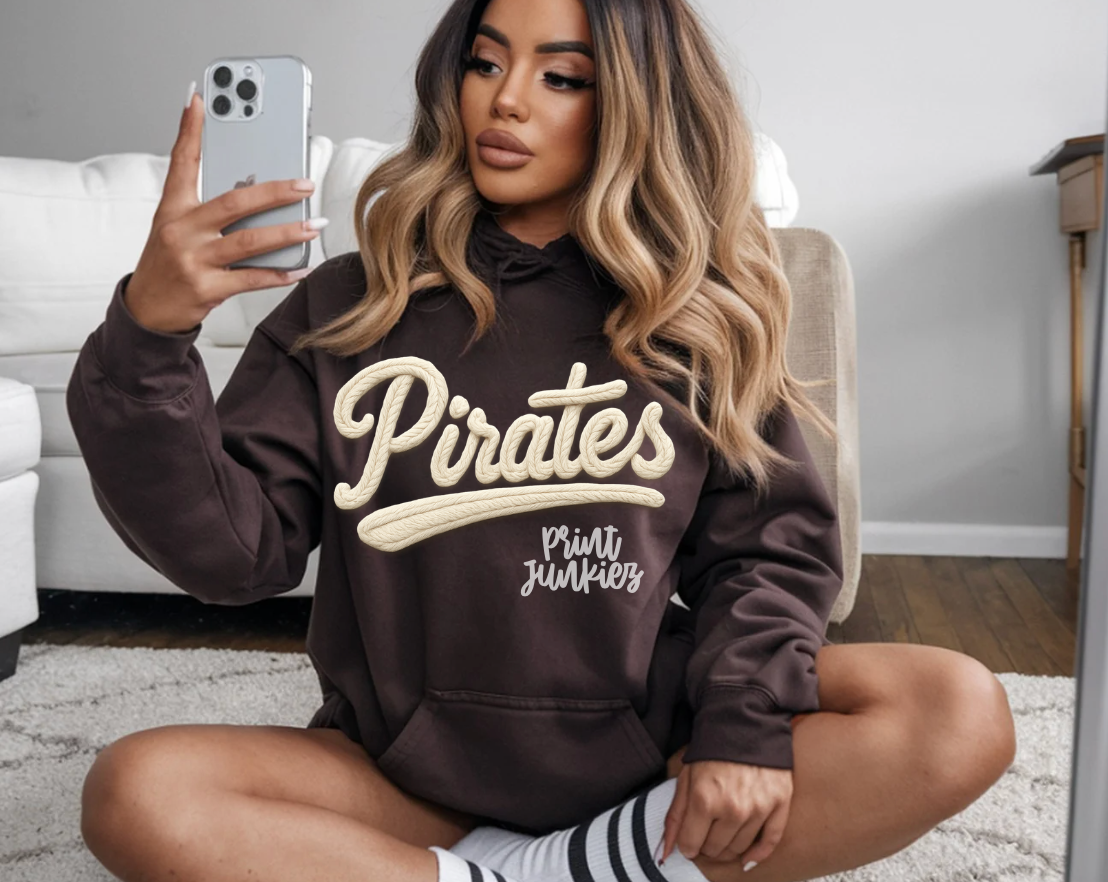 Pirates Faux Embroidery - DTF -