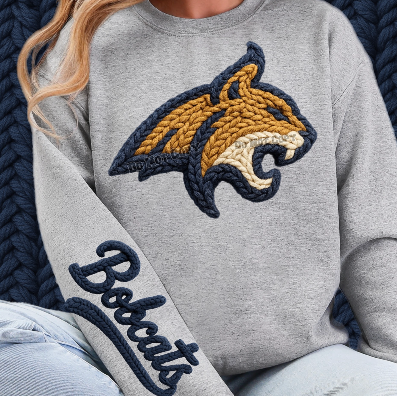 Bobcats Faux Crochet - DTF