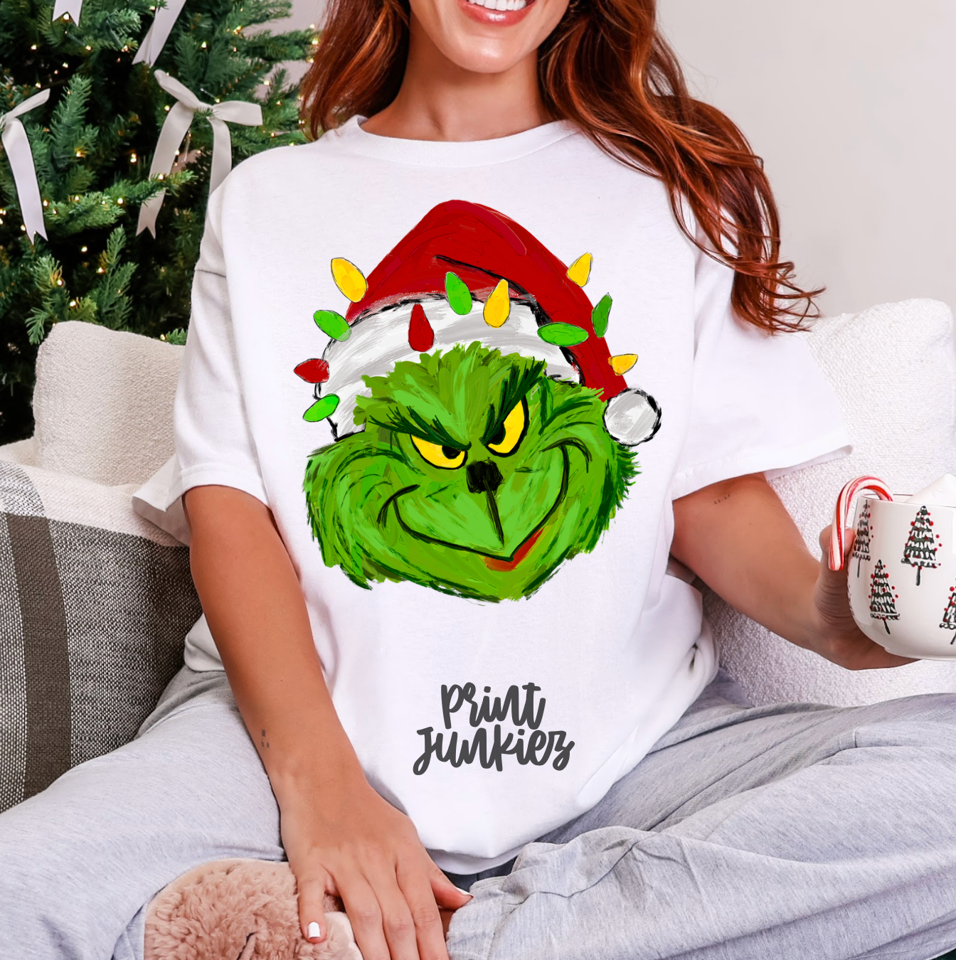 Hand Painted Meanie Greenie - DTF