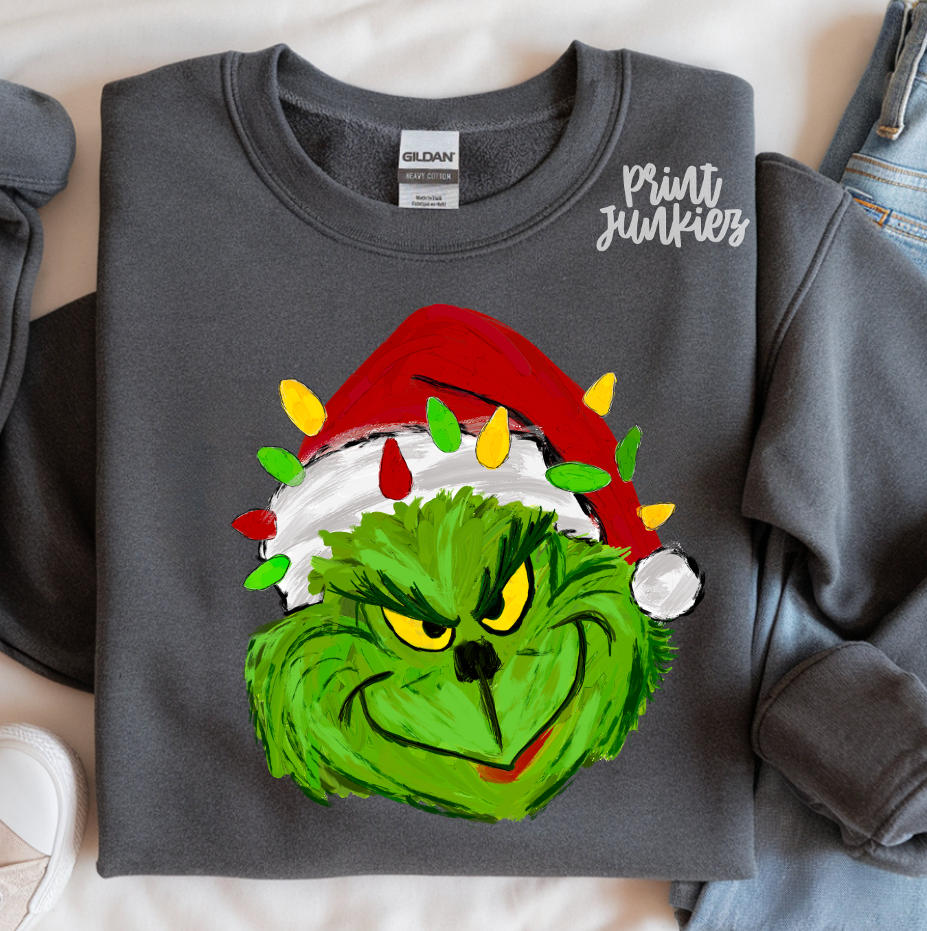 Hand Painted Meanie Greenie - DTF