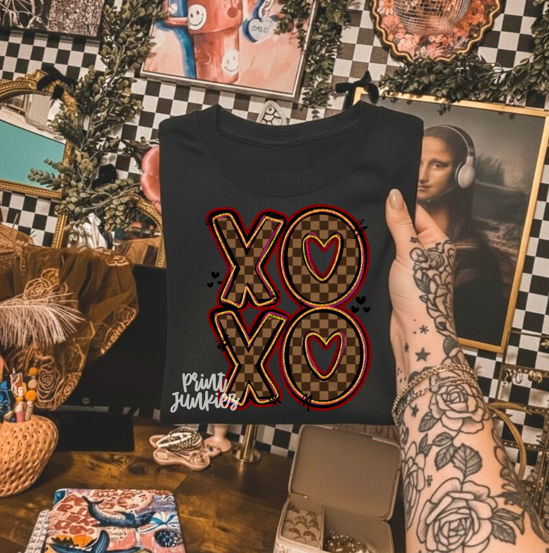 XOXO Checkered - DTF