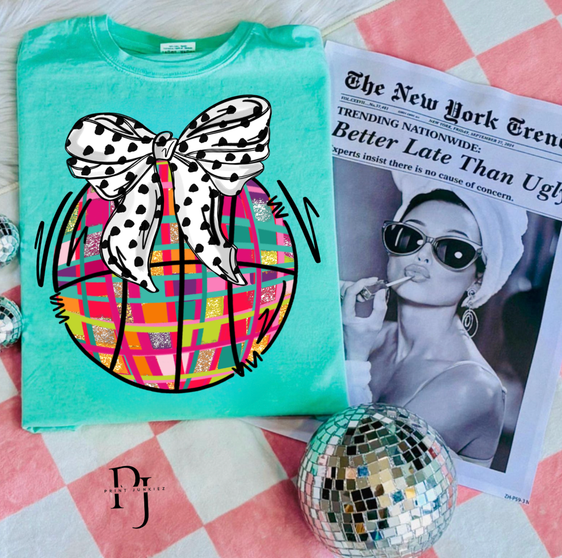 Colorful Coquette Basketball - DTF