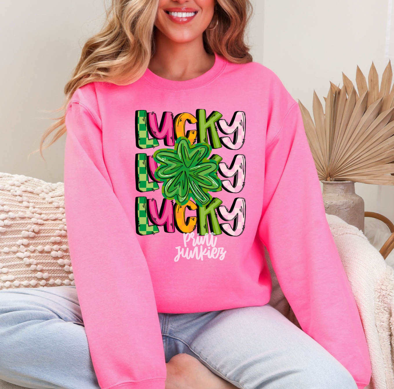 Lucky Stacked Shamrock - DTF