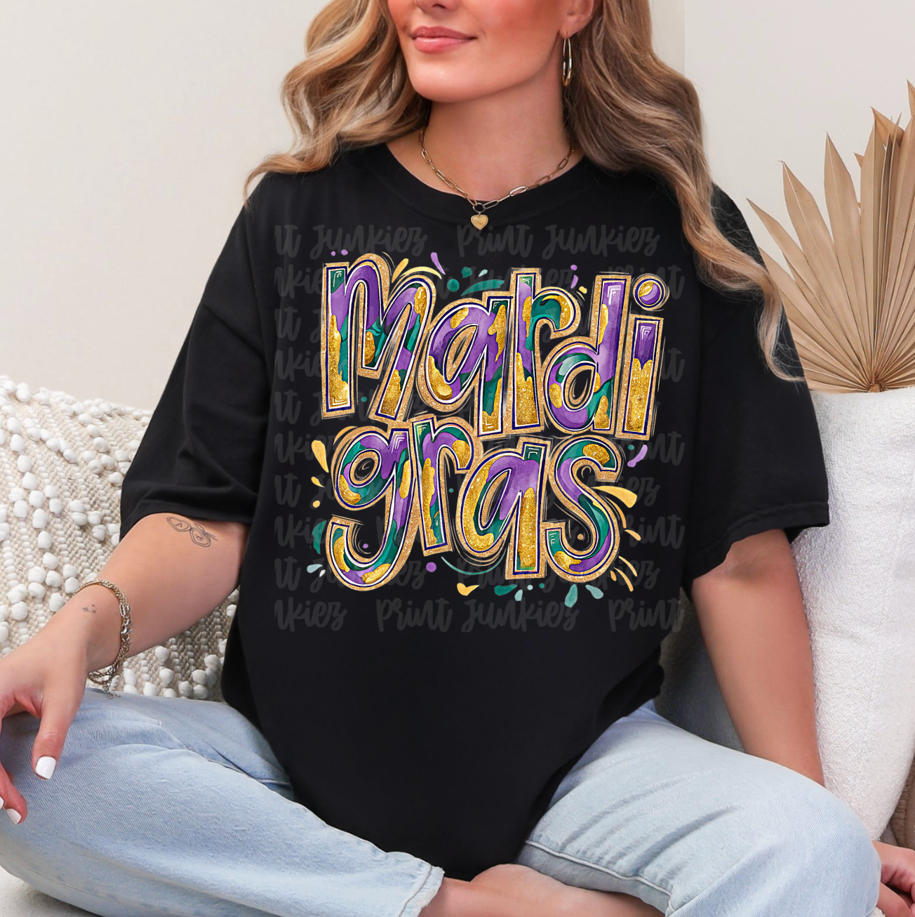 Mardi Gras Doodle - DTF