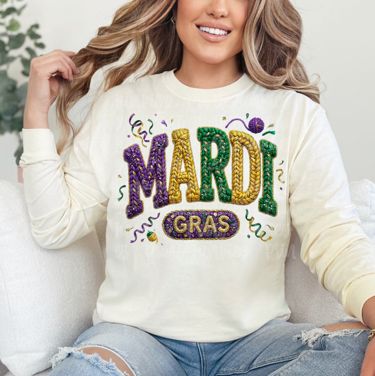 Mardi Gras Faux Coquette - DTF