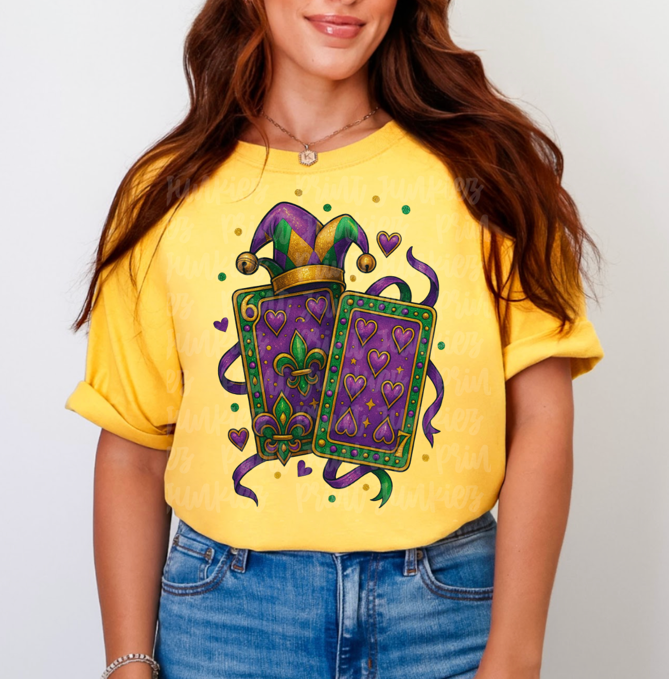 6 7 Mardi Gras Playing Cards - DTF