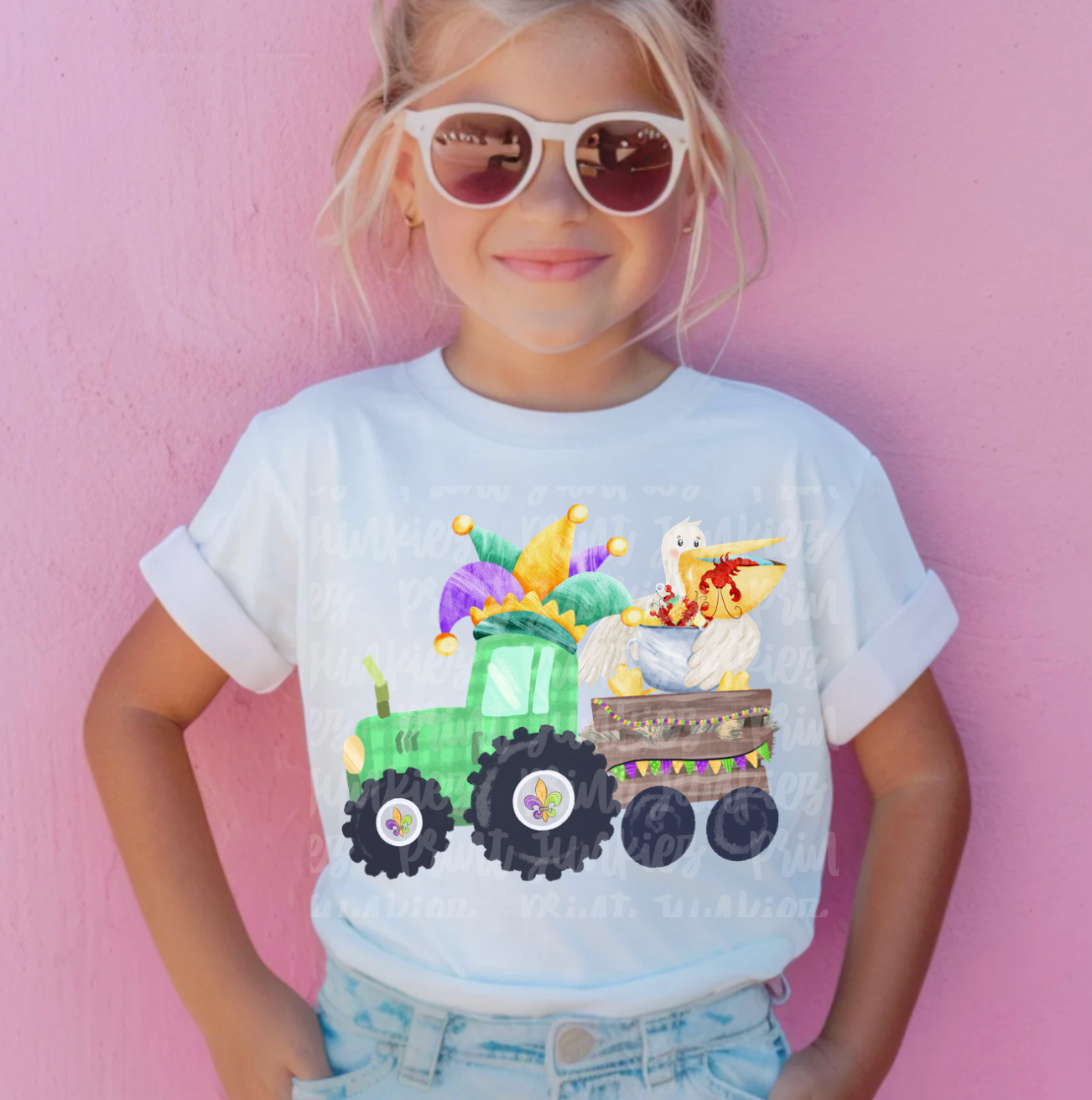 Mardi Gras Tractor - DTF