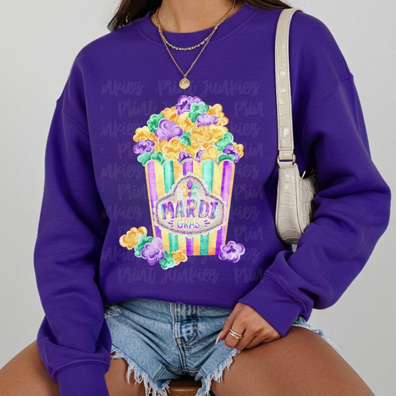 Mardi Gras Popcorn - DTF