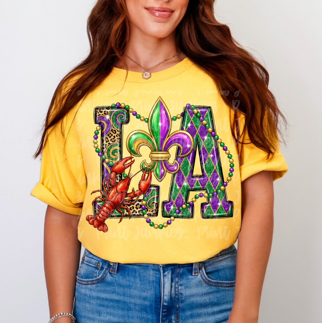 LA Mardi Gras Doodle Mix - DTF