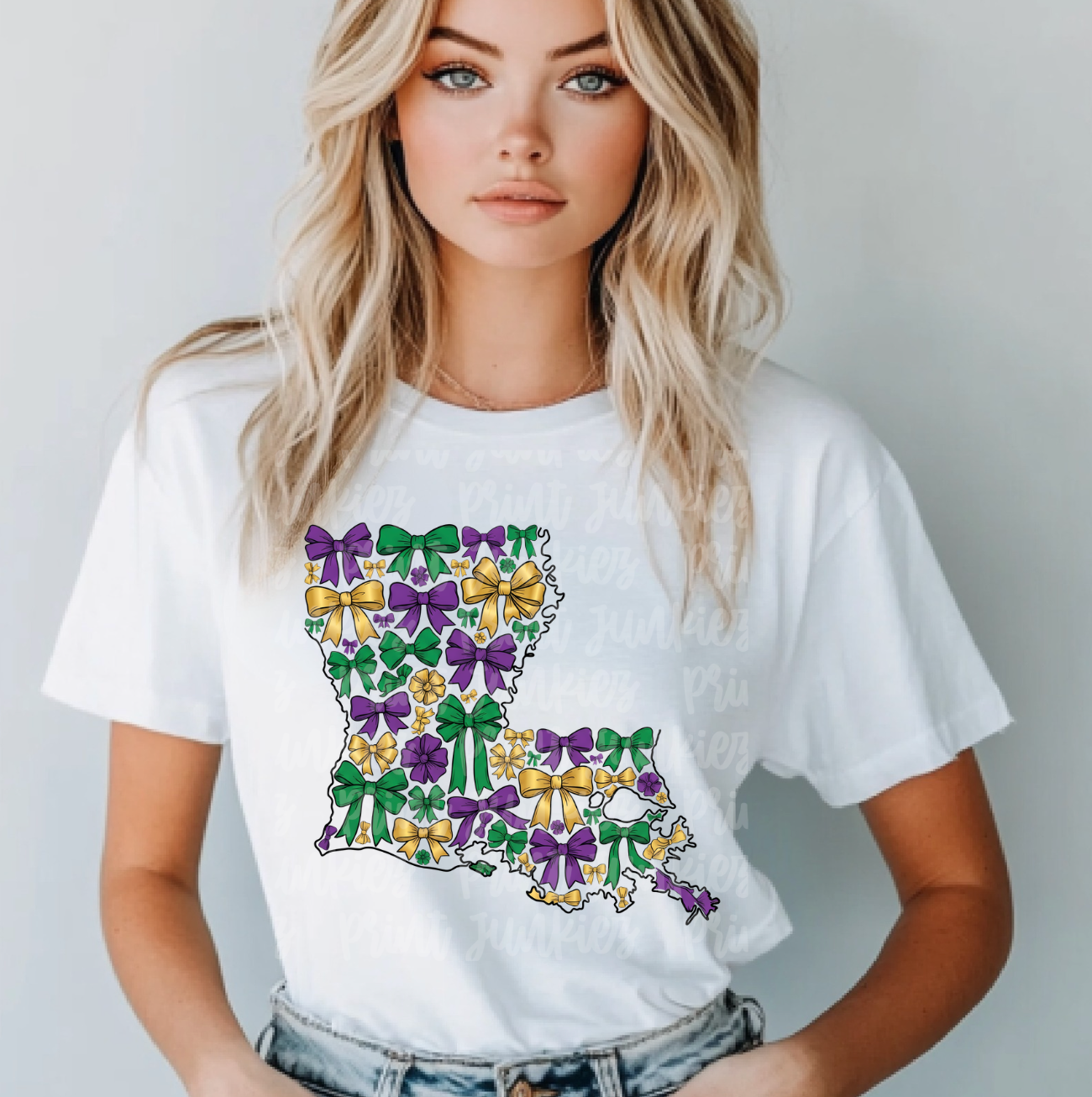 Louisiana State Bow - DTF