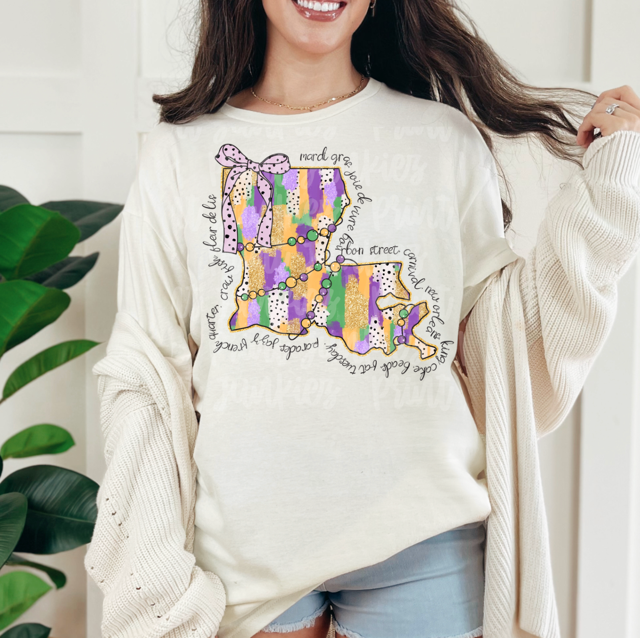 Louisiana State Doodle - DTF