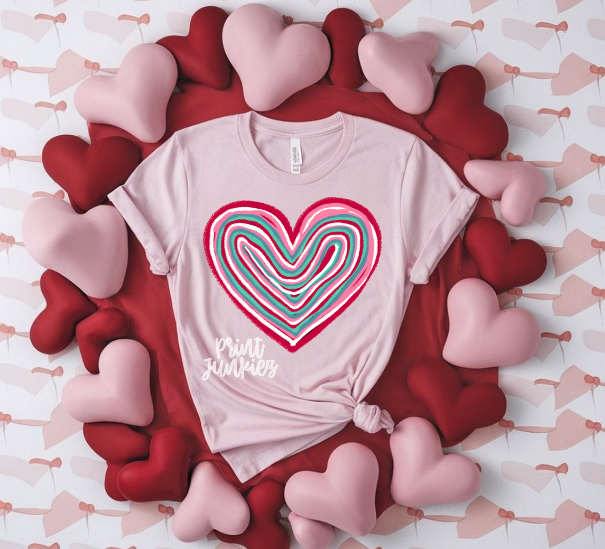Retro Colorful Heart - DTF
