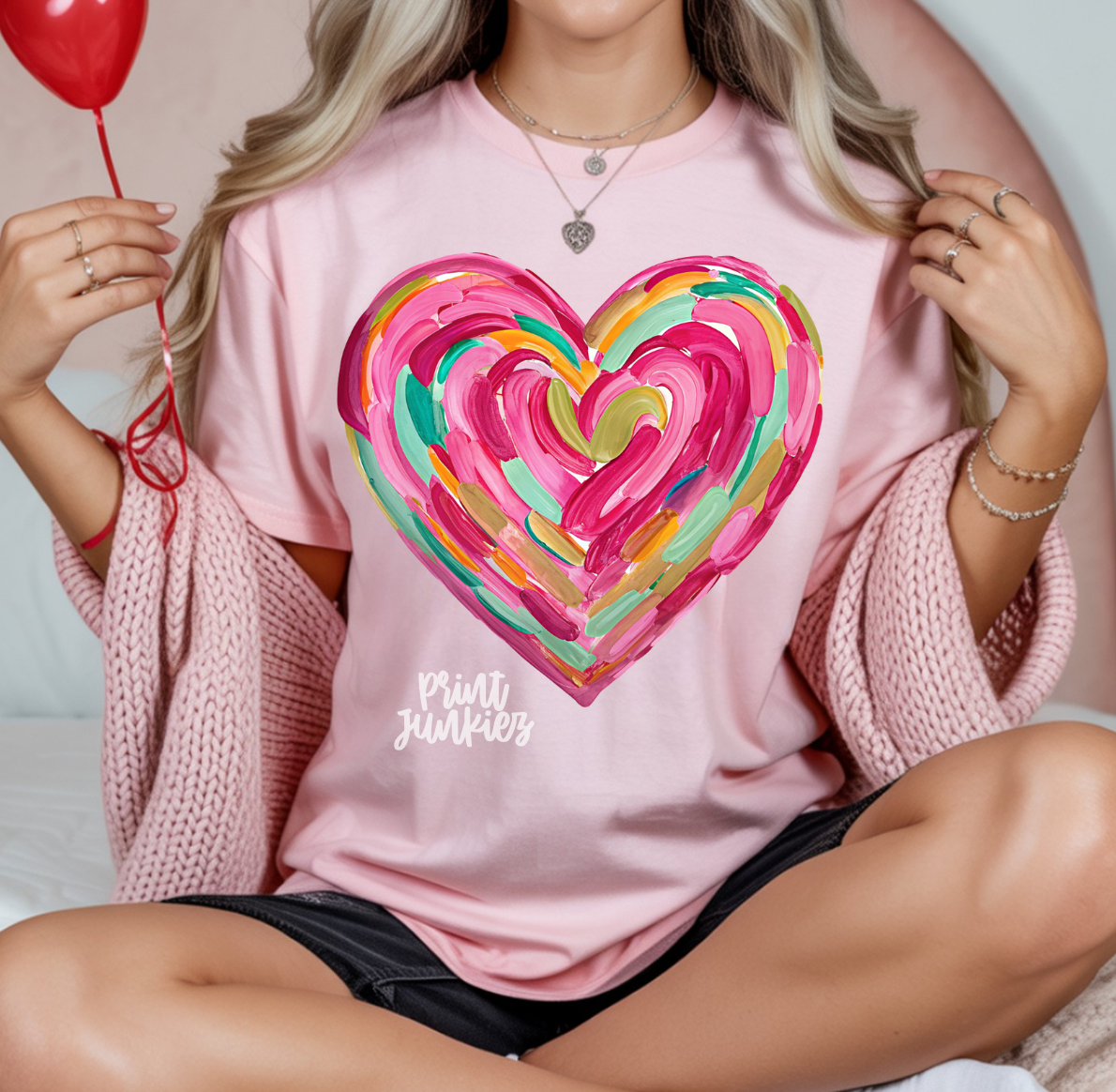 Hand Painted Heart - DTF