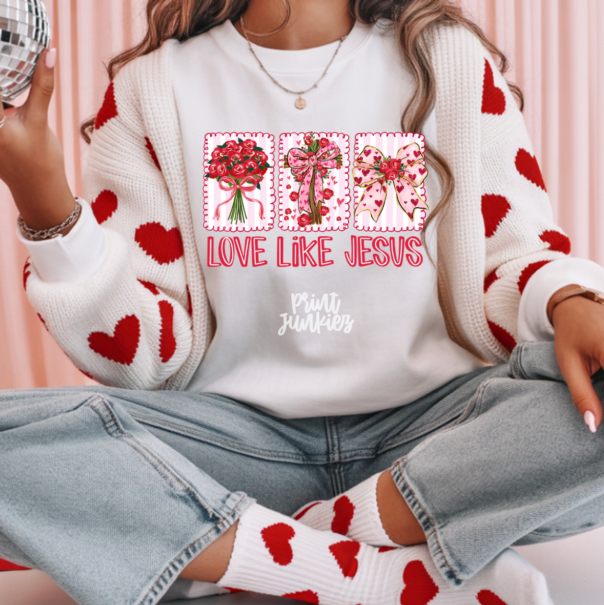 Love Like Jesus Floral - DTF
