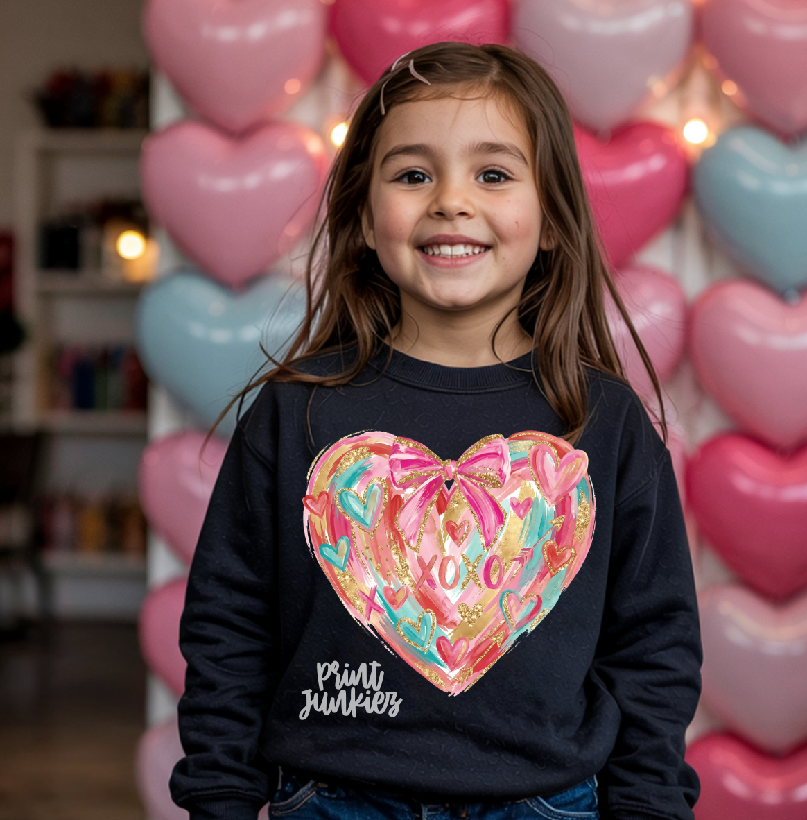 XOXO Brushstroke Heart - DTF