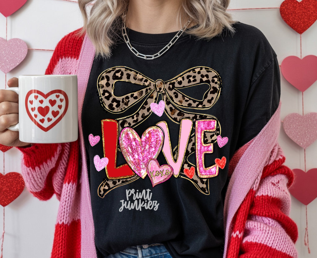 Love Cheetah Coquette Bow - DTF