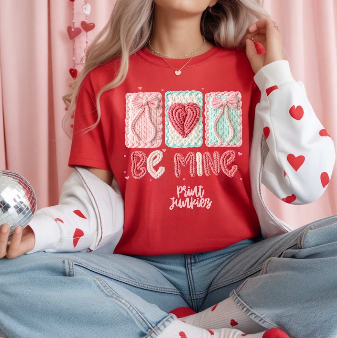 Be Mine Faux Crochet - DTF