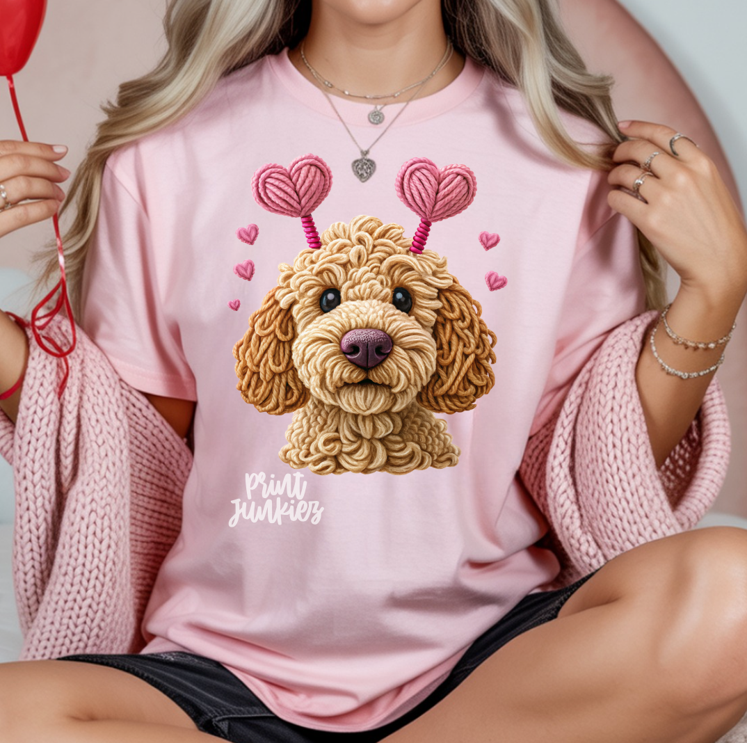 Golden Doodle Faux Crochet - DTF