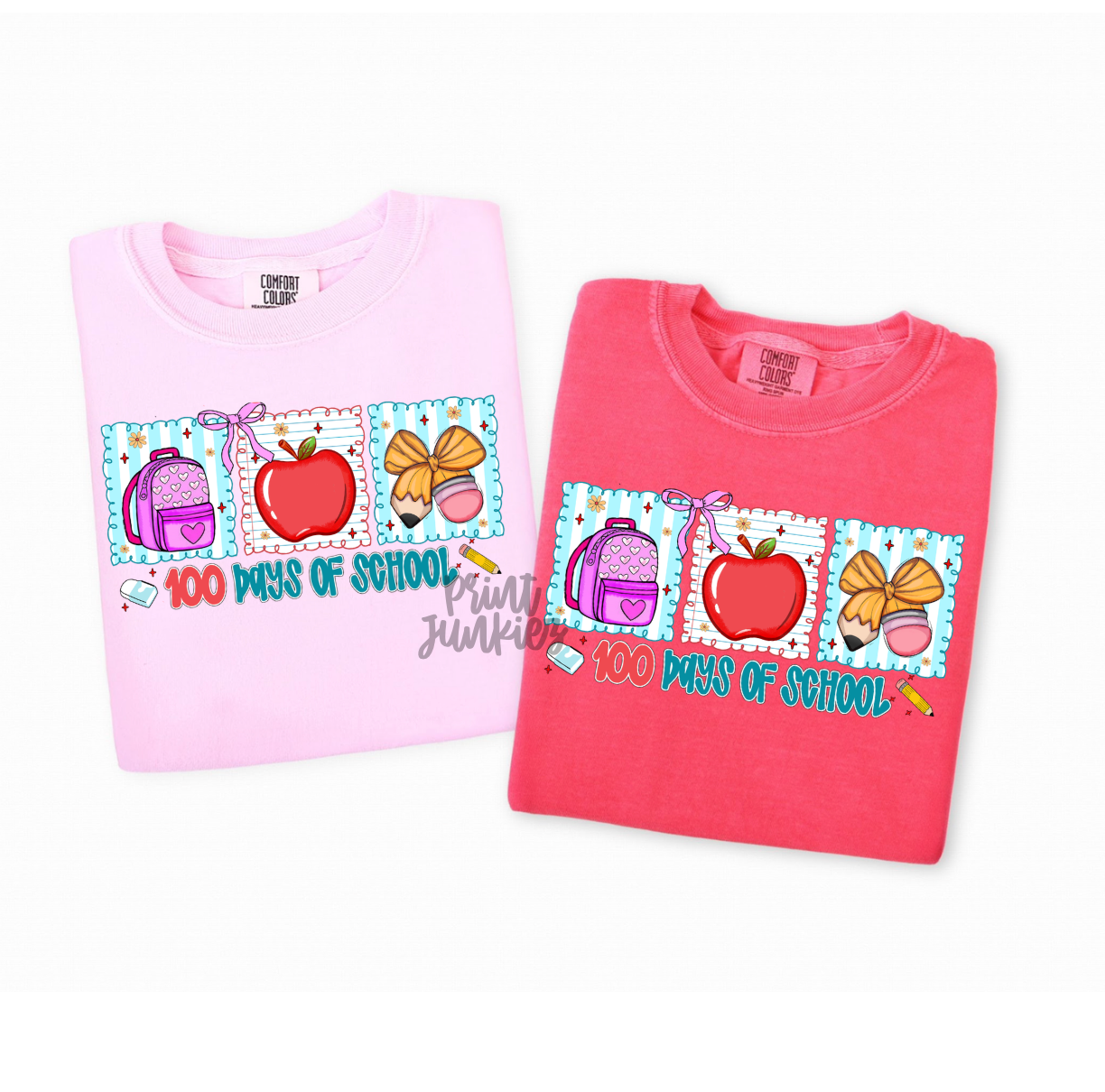 100 Days of School Preppy Framed - DTF