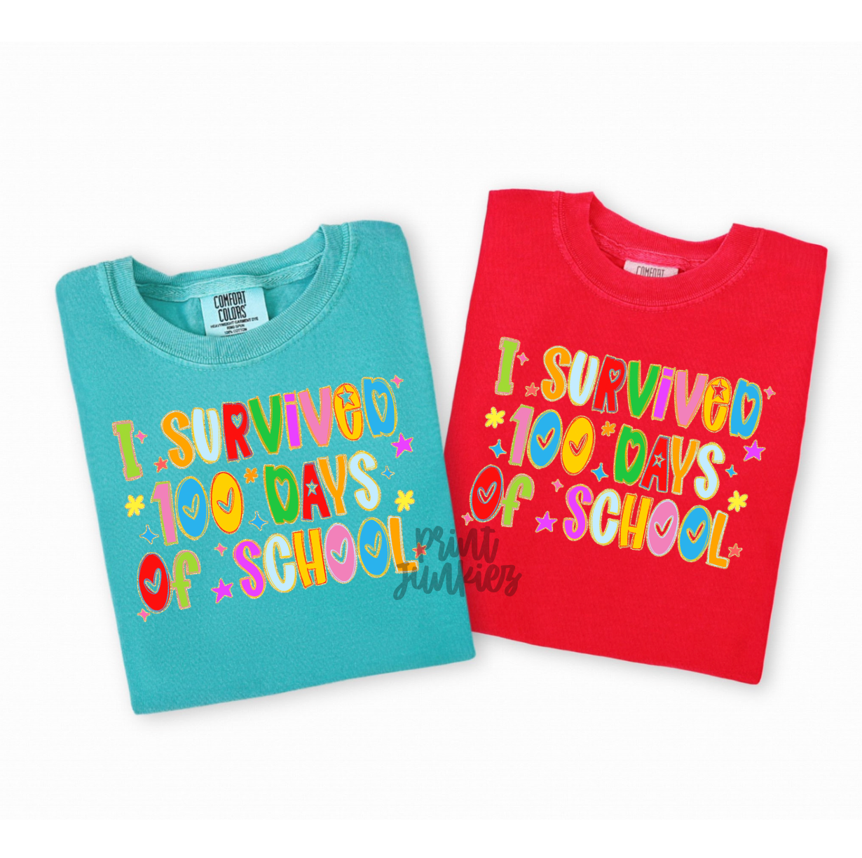 I Survived 100 Days of School Doodle - DTF