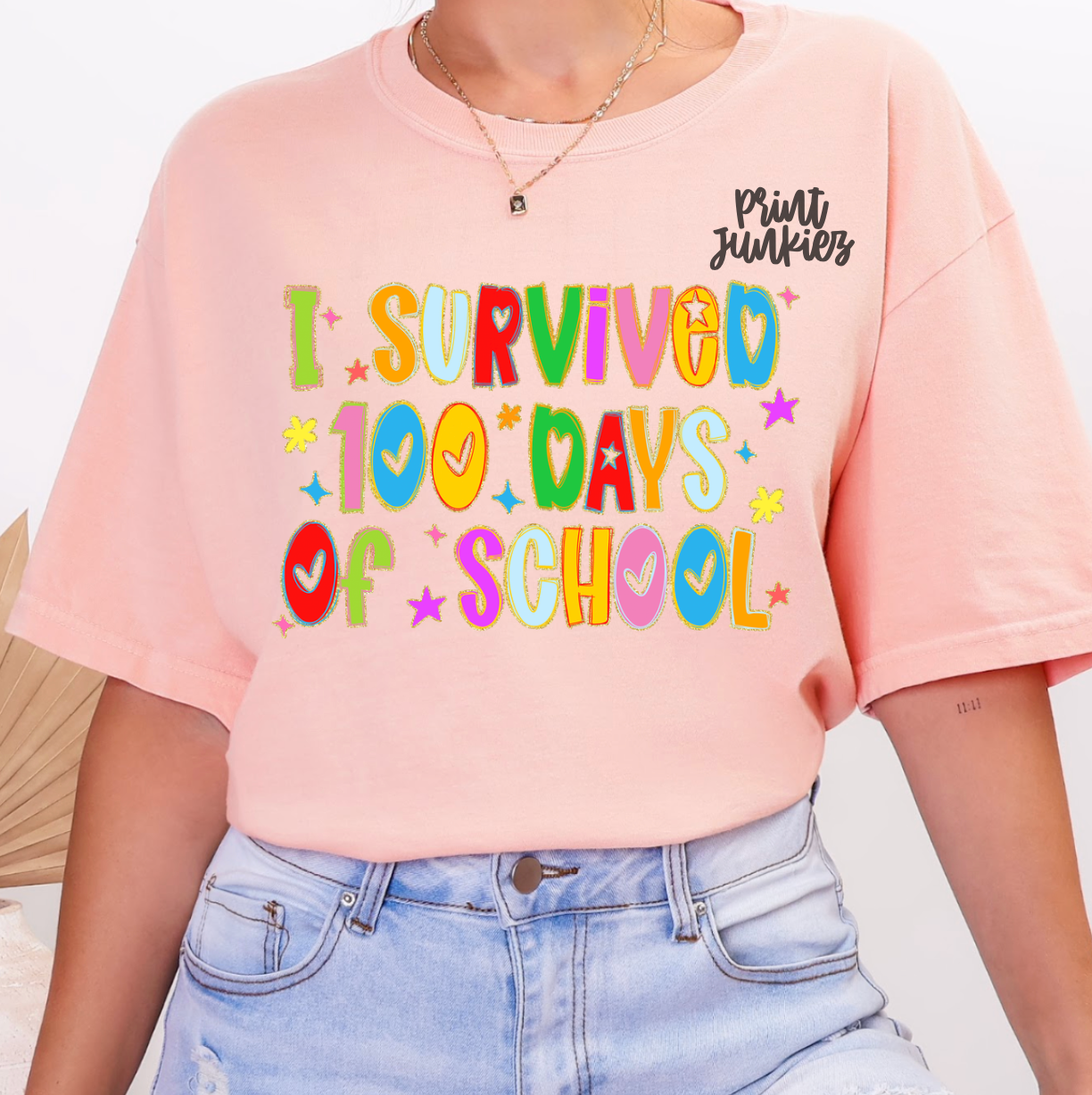 I Survived 100 Days of School Doodle - DTF