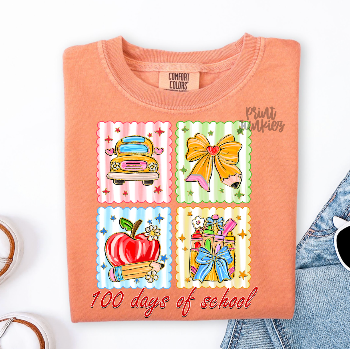 100 Days of School Framed - DTF