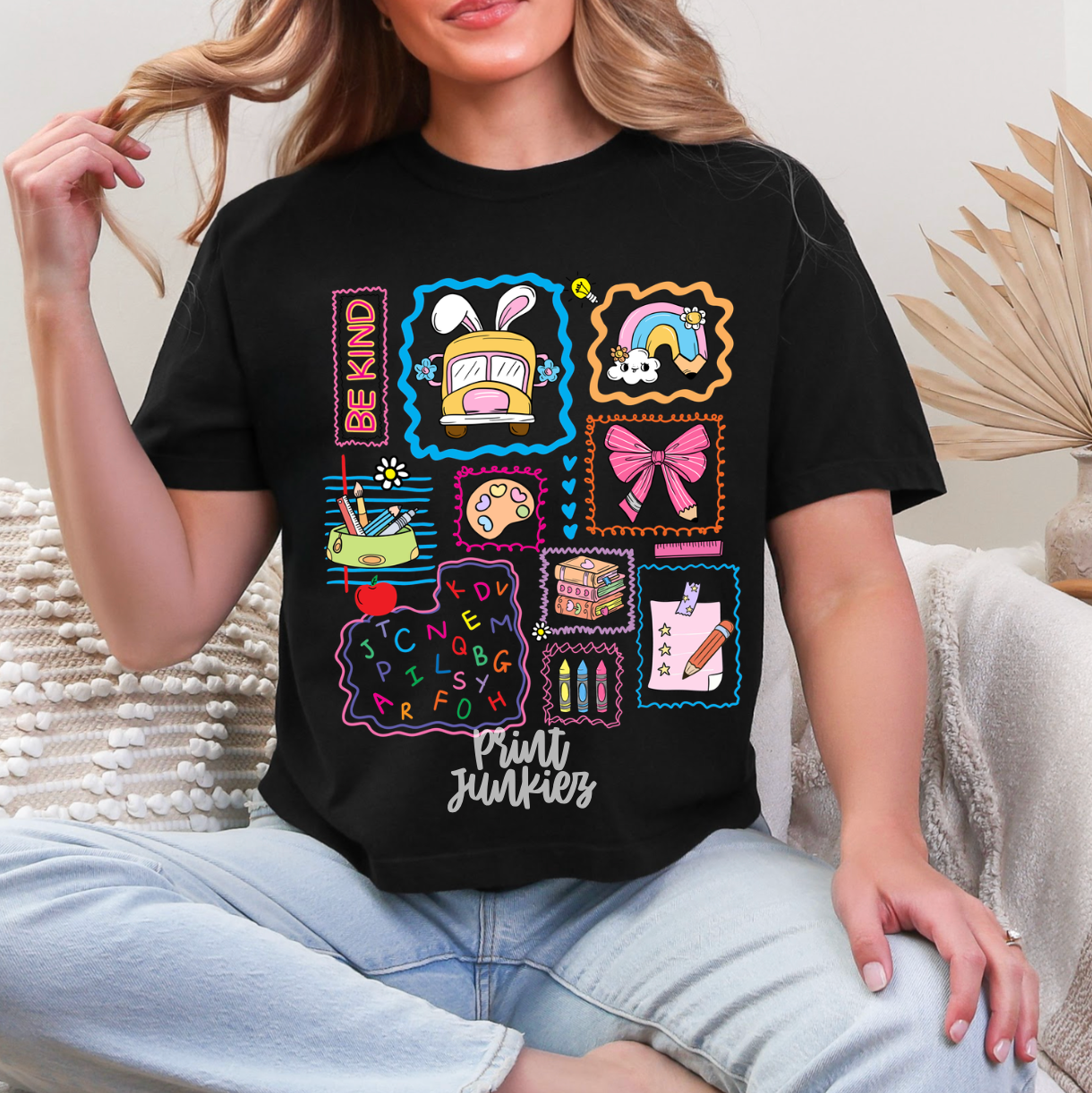 Be Kind School Doodles - DTF