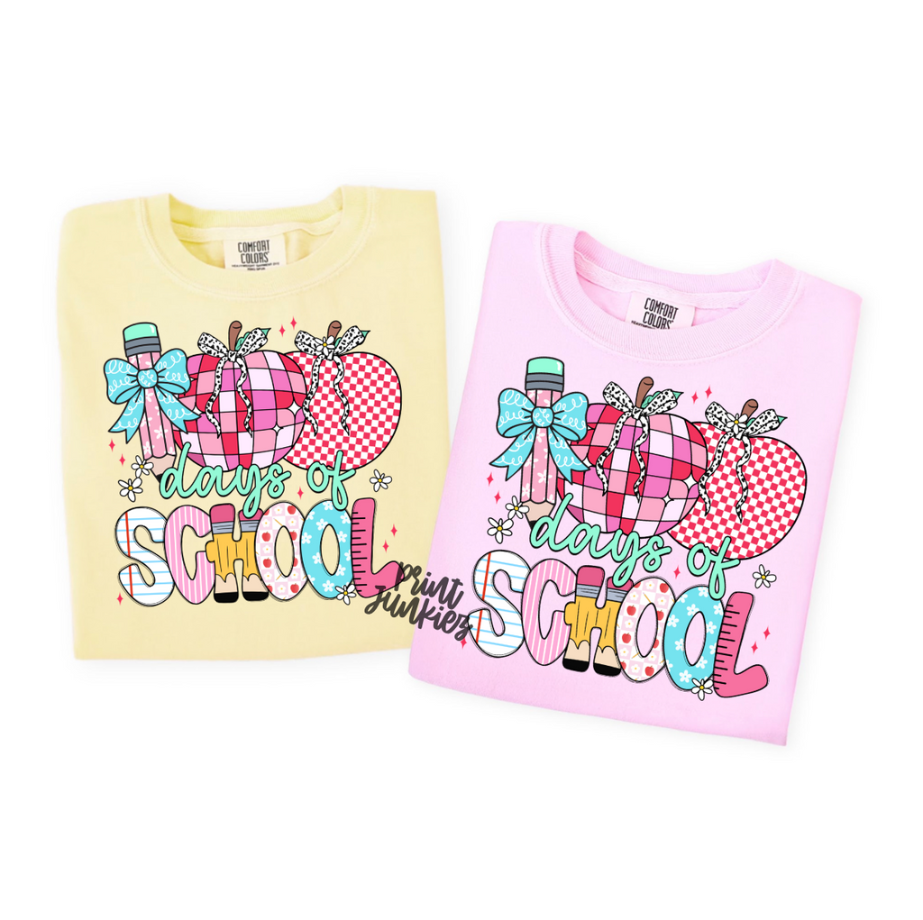 100 Days of School Apples - DTF