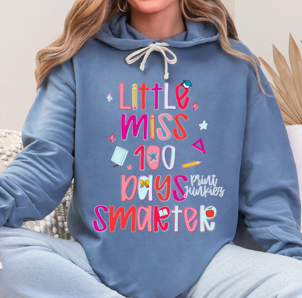 Little Miss 100 Days Smarter Doodle - DTF