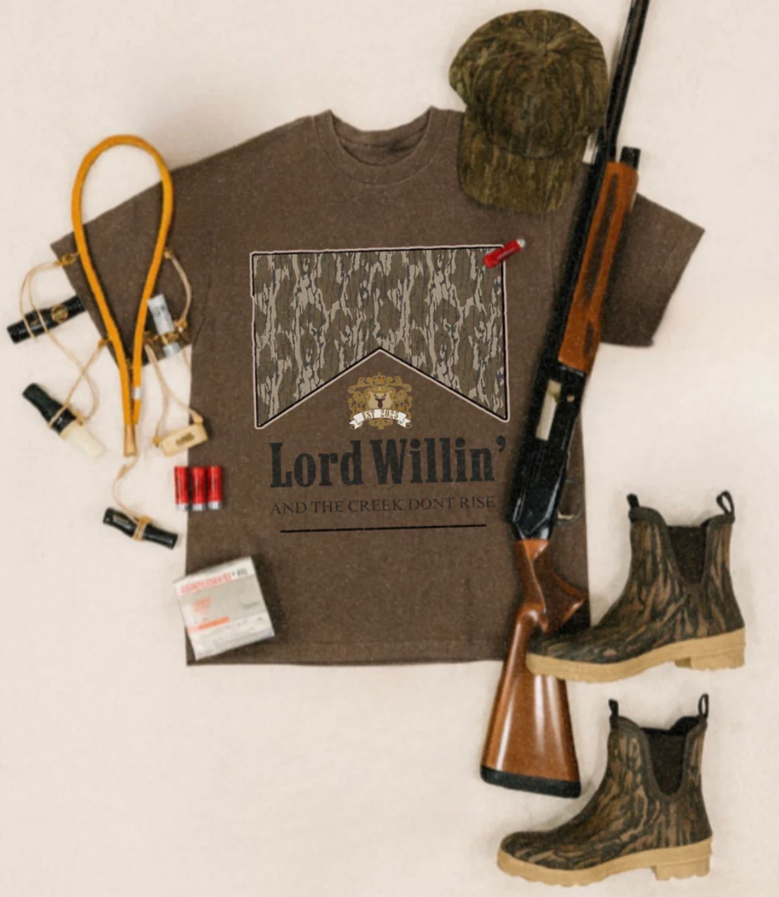 Lord Willing Camo - DTF