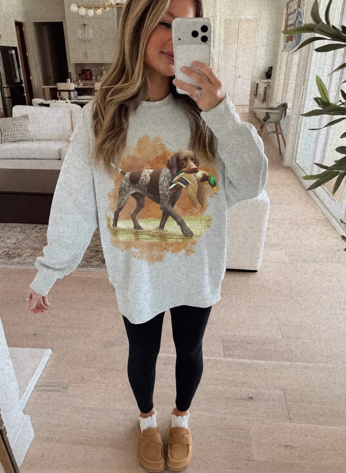 Watercolor Duck Dog - DTF