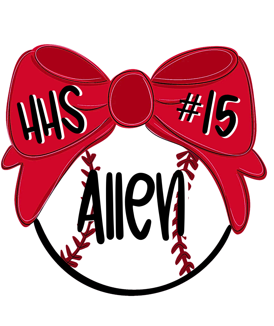 Baseball Bow Door Hanger