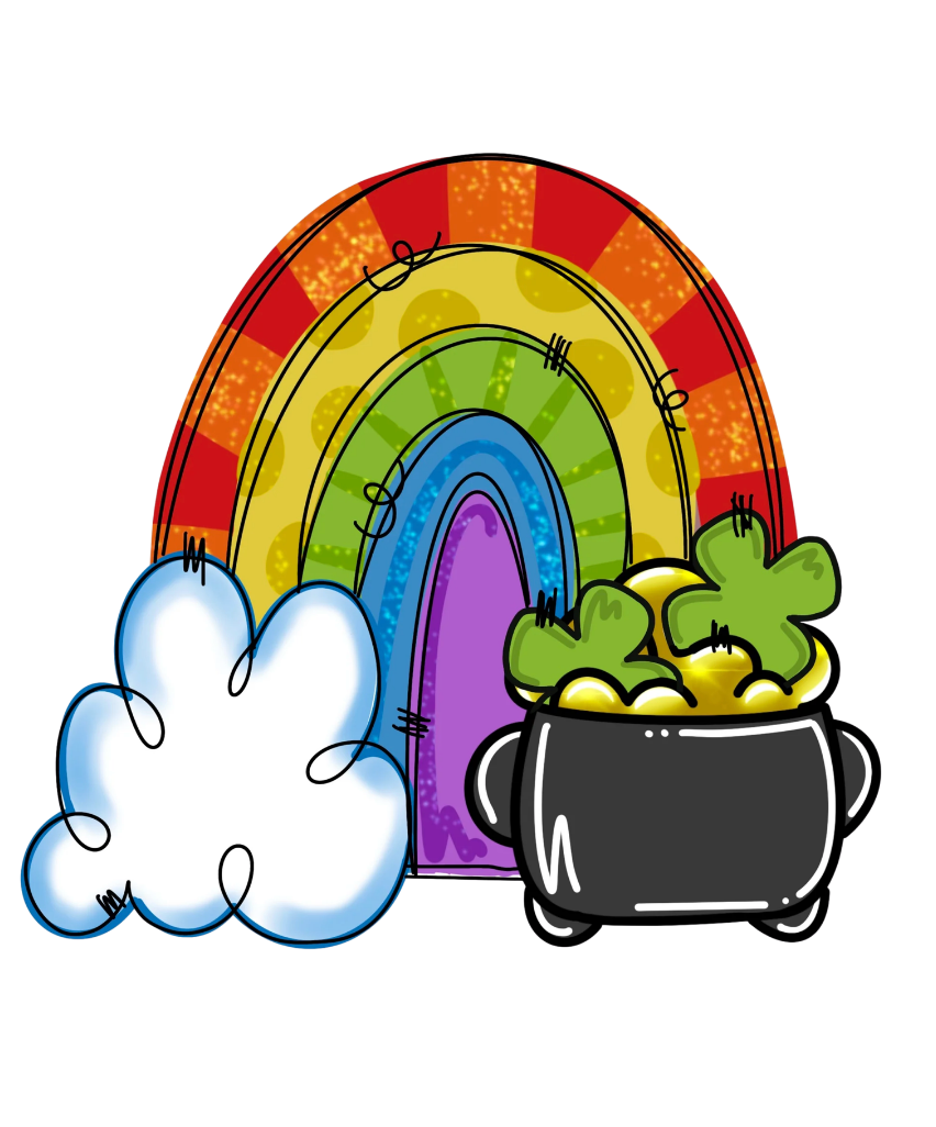 Lucky Charm Rainbow Door Hanger