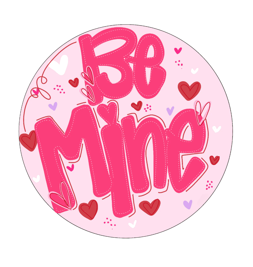Be Mine Round Door Hanger