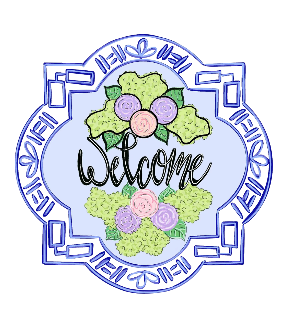 Welcome Plaque Door Hanger