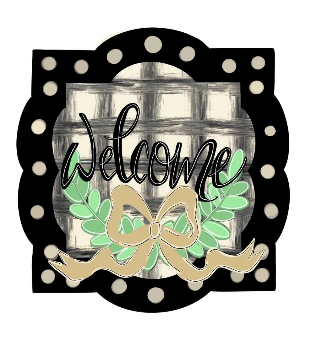 Welcome Plaque Door Hanger