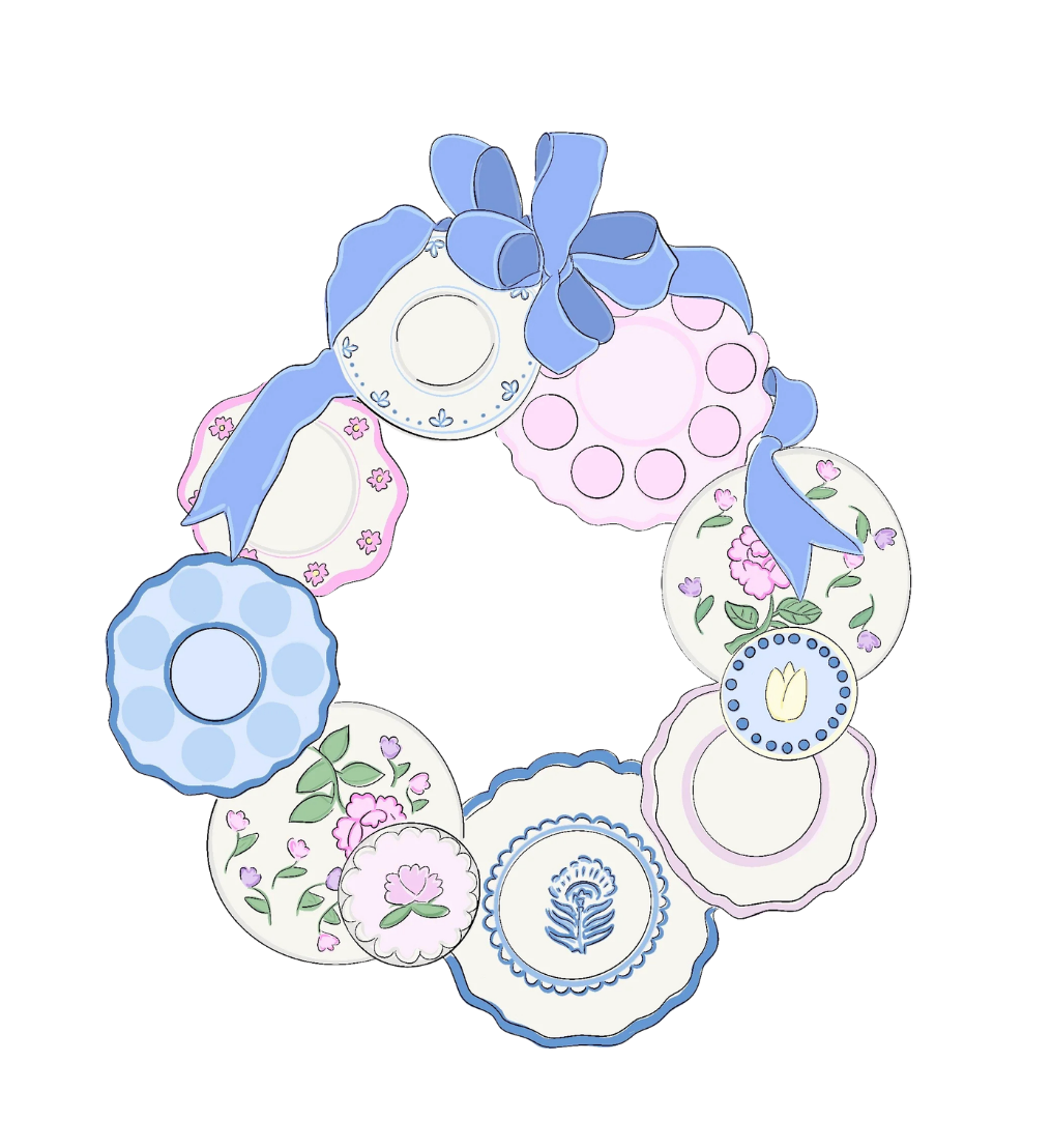 Floral Wreath Door Hanger